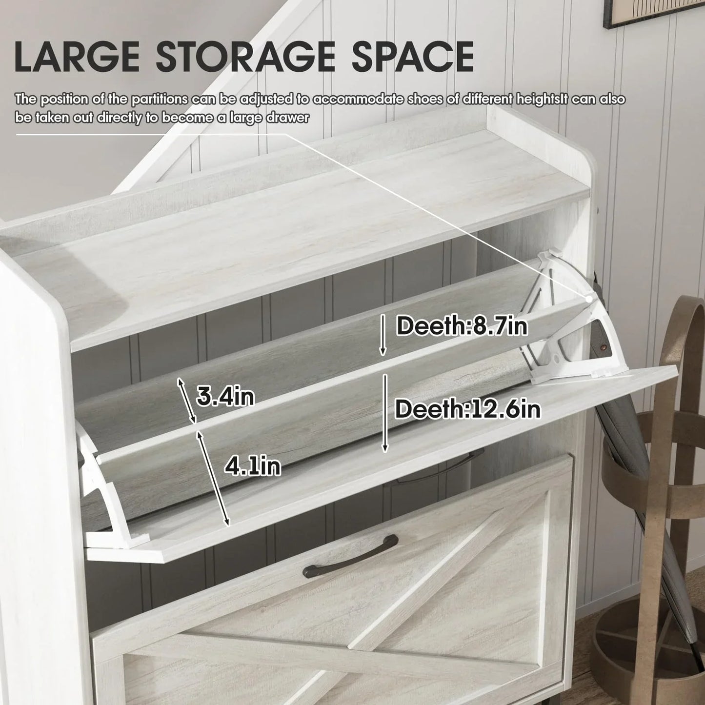 Meuble de rangement pour chaussures avec organisateur autonome