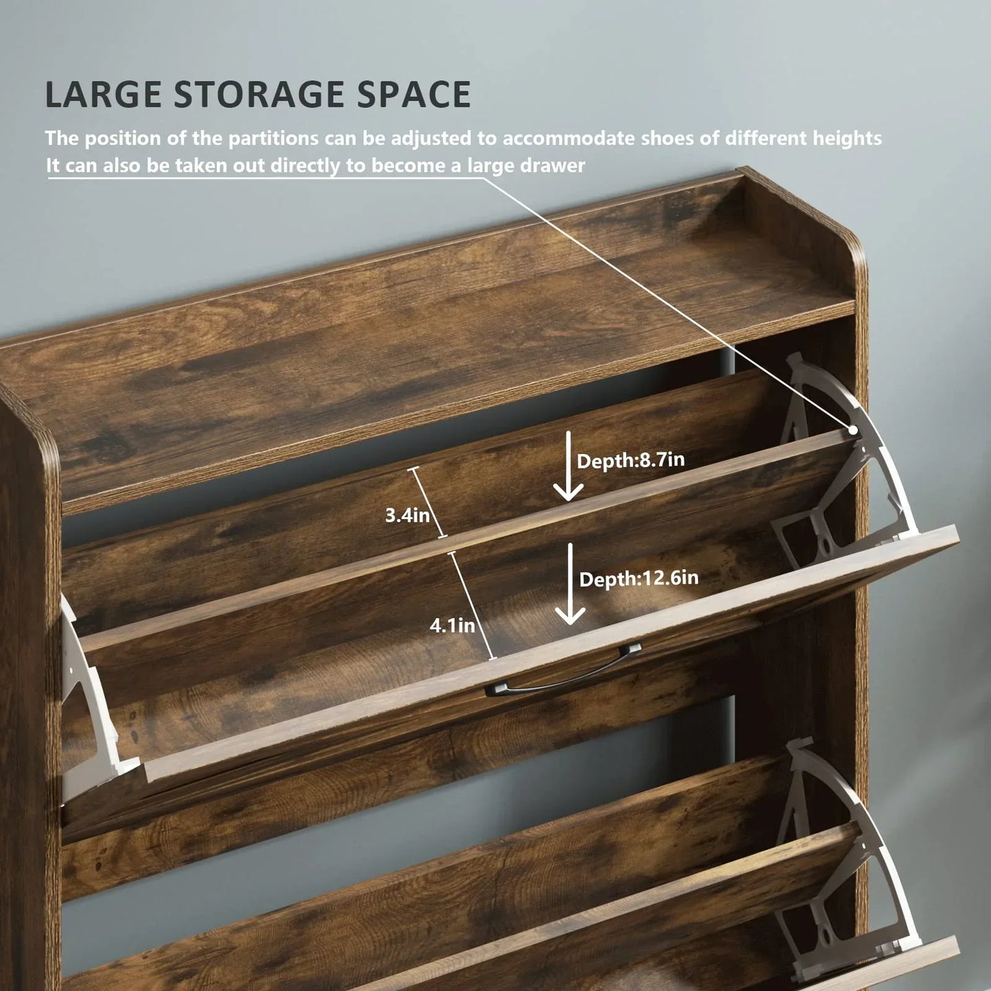 Meuble de rangement pour chaussures avec organisateur autonome