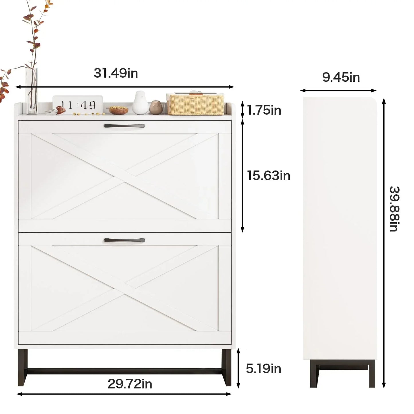 Meuble de rangement pour chaussures avec organisateur autonome